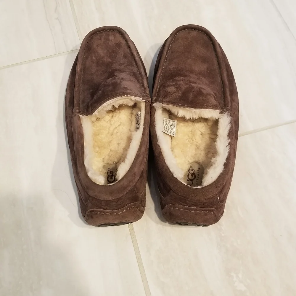 Unisex UGG Ascot Slippers Brown - Picture 4 of 6